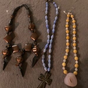 3 necklaces